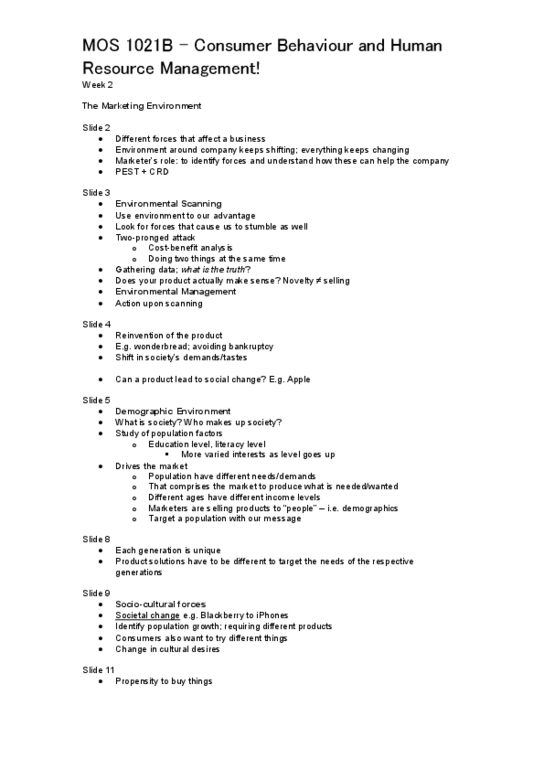 Management and Organizational Studies 1021A/B Lecture Notes - Wonder Bread, Monopolistic Competition, Perfect Competition thumbnail