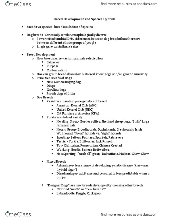 AN SC 215 Lecture Notes - Lecture 3: Persian Cat, Leopard Cat, Invasive Species thumbnail