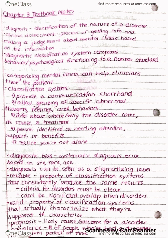 PSY-0012 Chapter 3: Chapter 3 Textbook Notes thumbnail