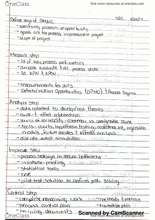 IE 4385 Lecture 1: DMAIC Part 1 thumbnail