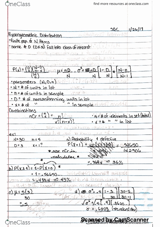 IE 4385 Lecture 2: Hypergeometric SQC thumbnail