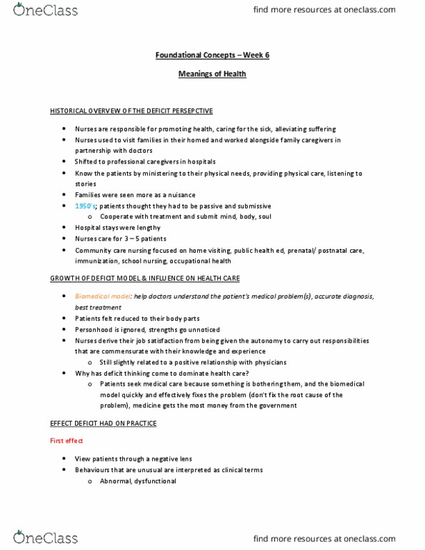 Nursing 1060A/B Lecture Notes - Lecture 6: Uptodate, Edial, Family Caregivers thumbnail