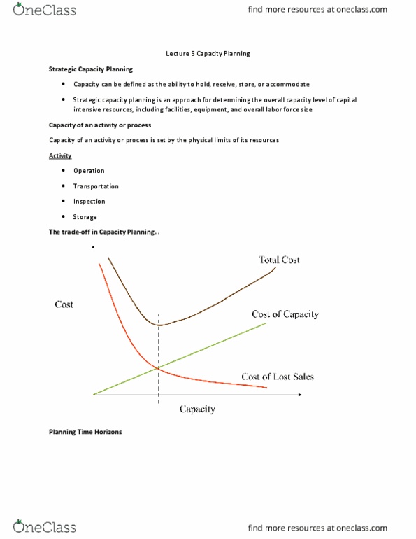 SCM 372 Lecture Notes - Lecture 5: Experience Curve Effects, Outsourcing, Capacity Utilization thumbnail