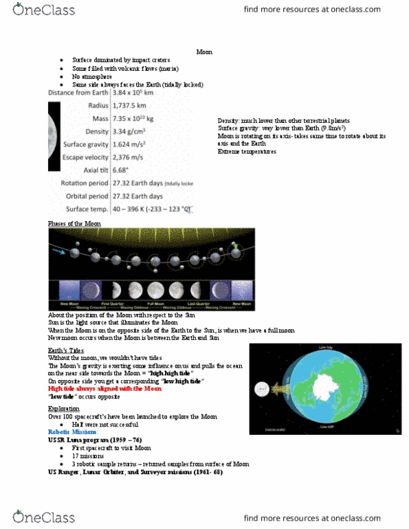Astronomy 2232F/G Lecture Notes - Lecture 4: Outer Core, Impactite, Olivine thumbnail