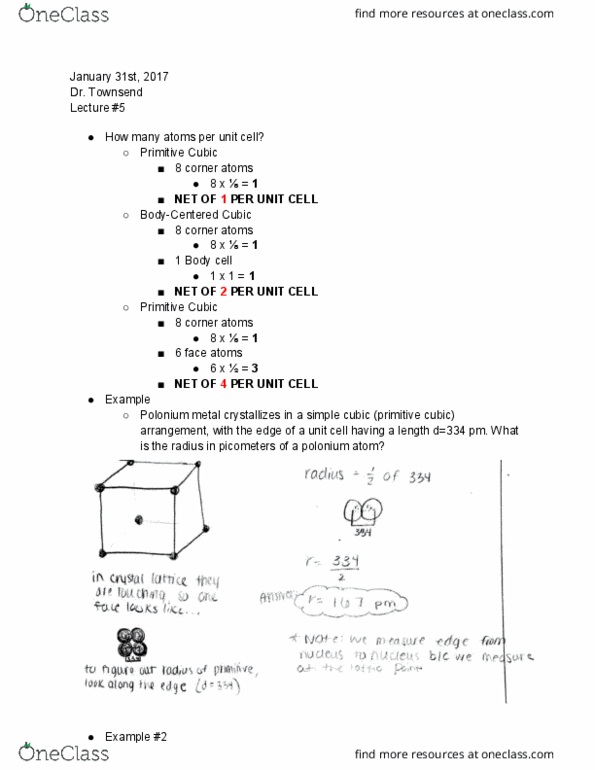CHE 104 Lecture Notes - Lecture 8: Hypotenuse, Pythagorean Theorem, Cube Root thumbnail