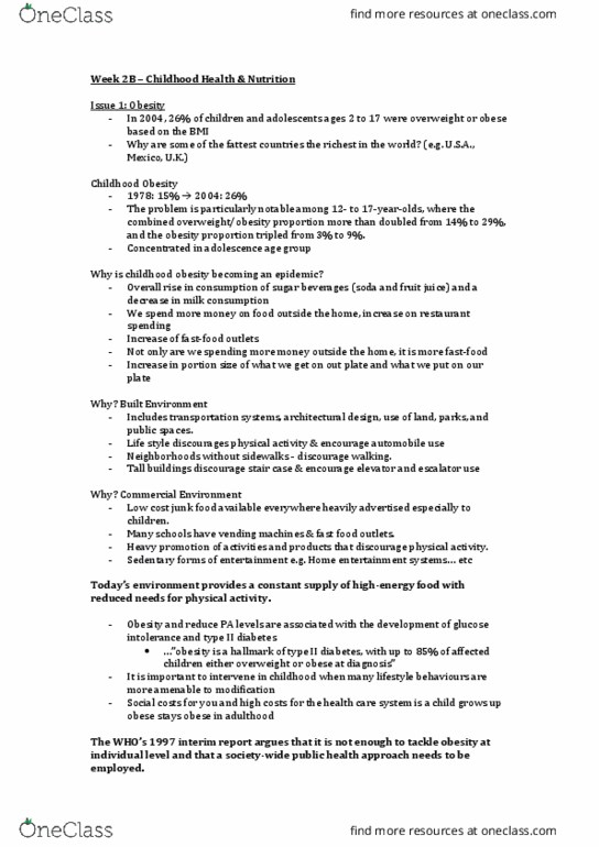 Health Sciences 4250A/B Lecture Notes - Lecture 2: Externality, Micronutrient, Corporate Social Responsibility thumbnail