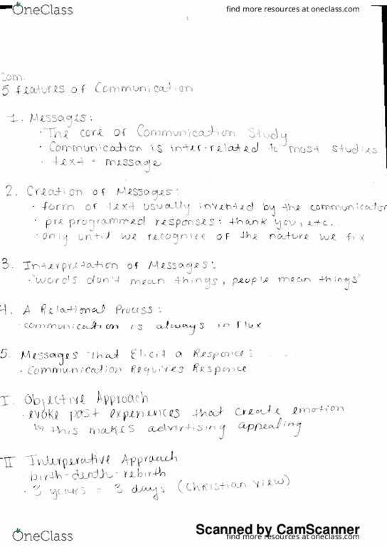 COM 219 Lecture 1: 5 Features of Communication thumbnail