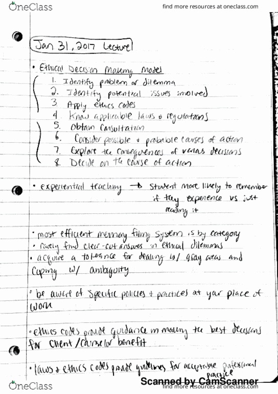 COUN 400 Lecture 12: 1.31.17 Lecture Notes thumbnail