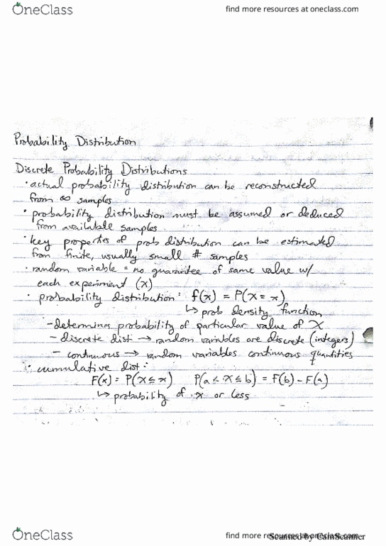 CHEM-ENG 231 Lecture 3: Discrete and Continuous Distributions thumbnail