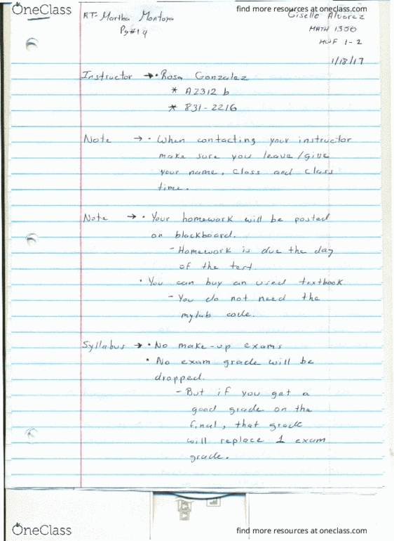 MATH1350 Lecture Notes - Lecture 1: Flcl thumbnail