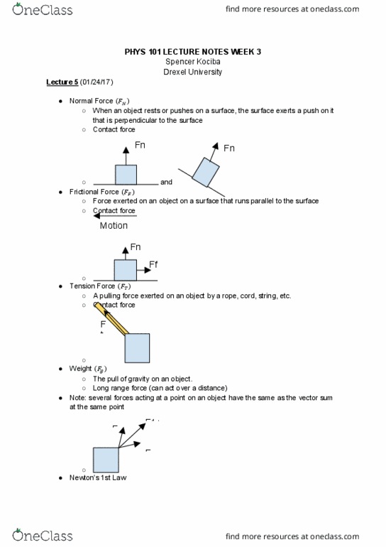 PHYS 101 Lecture 3: Week 3 thumbnail