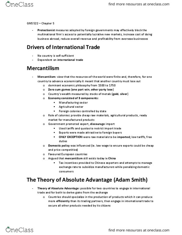 GMS 522 Chapter Notes - Chapter 5: Export Subsidy, General Agreement On Tariffs And Trade, Critical Role thumbnail