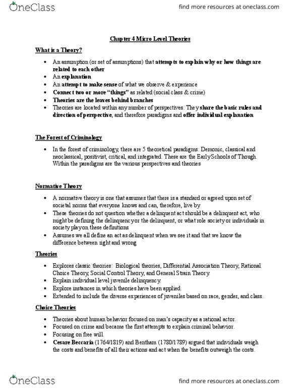 CRJ 404 Lecture Notes - Lecture 4: High Fructose Corn Syrup, Travis Hirschi, Differential Association thumbnail