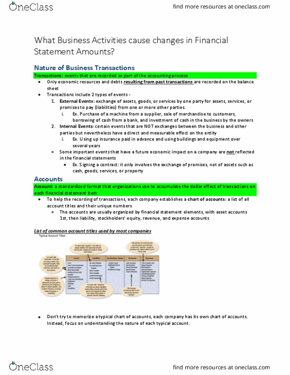 ACC 311 Lecture Notes - Lecture 1: Financial Statement thumbnail