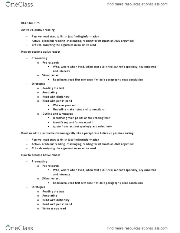 ENG 001 Lecture Notes - Lecture 4: Wendell Berry, Food Preservation thumbnail