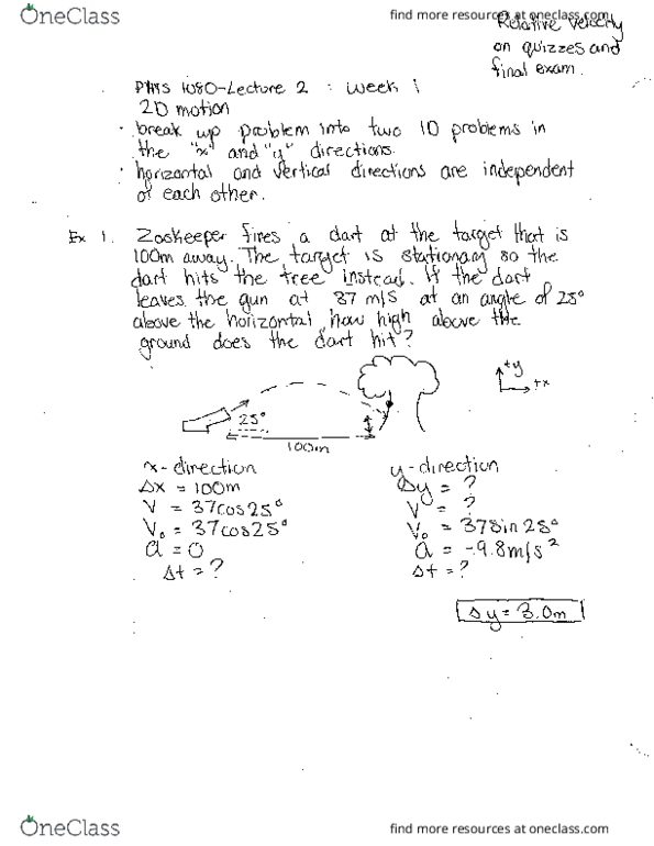 PHYS 1080 Lecture Notes - Lecture 2: Zookeeper, 2Sm thumbnail