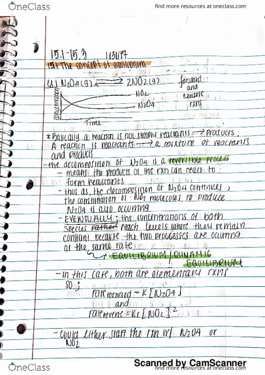 CHEM 112 Chapter 15: 15.1-15.3 thumbnail