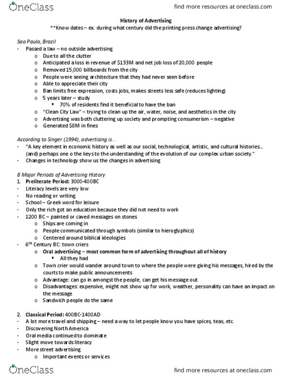 Sociology 2172A/B Lecture Notes - Lecture 3: Halitosis, Vance Packard, Trie thumbnail