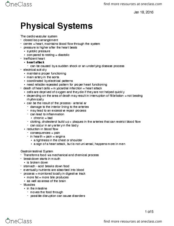 PSY 3306 Lecture Notes - Lecture 4: Biofeedback, Psychoneuroimmunology, Chronic Obstructive Pulmonary Disease thumbnail