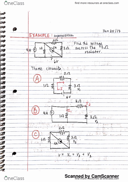 ECE209 Lecture 8: Examples on superposition, internal current sources, loop analysis thumbnail