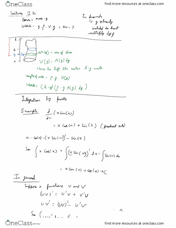 MATH 125 Lecture 12: lecture 12 integration by parts thumbnail
