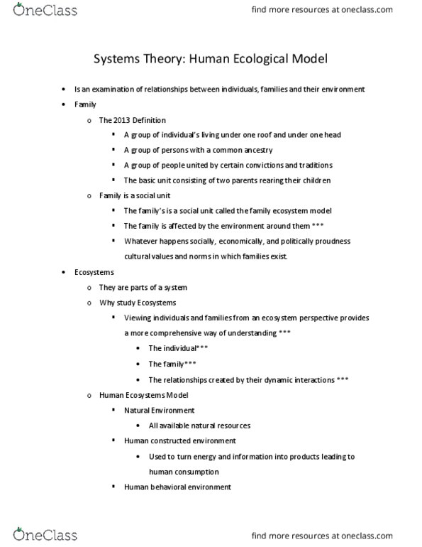 FCS 103 Lecture Notes - Lecture 2: Systems Theory, Ecosystem Model thumbnail