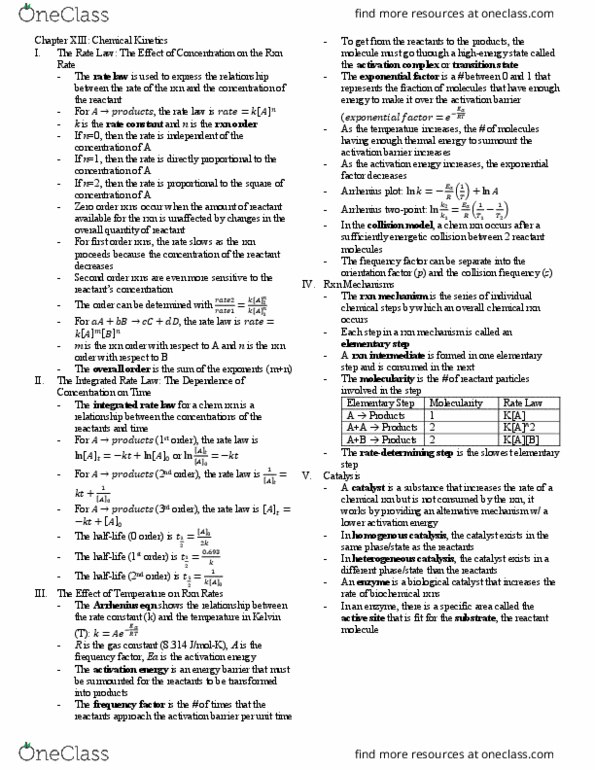 CHEM 105bL Chapter 13: Chapter 13 - Chemical Kinetics thumbnail