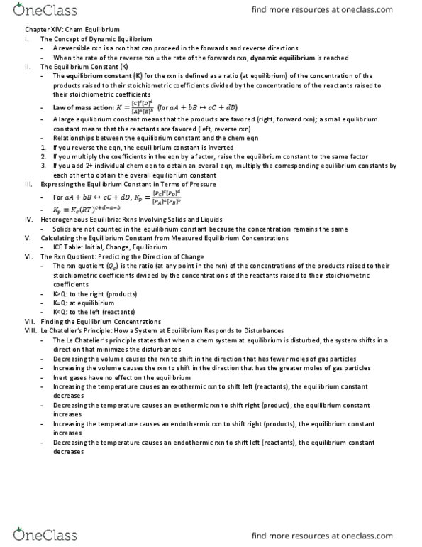 CHEM 105bL Chapter 14: Chapter 14 - Chemical Equilibrium thumbnail