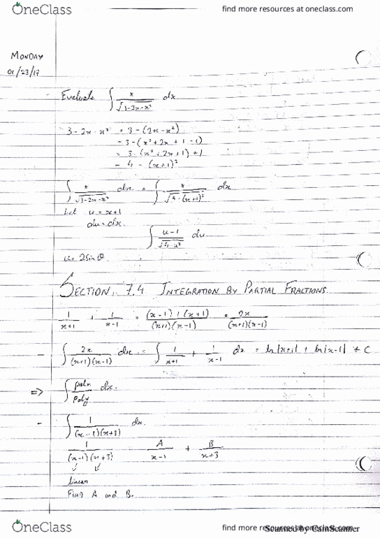 MATH 1062 Lecture 4: Section 7.4-1 thumbnail