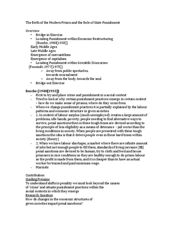 CRM 2306 Lecture Notes - Subsistence Economy, Mercantilism thumbnail