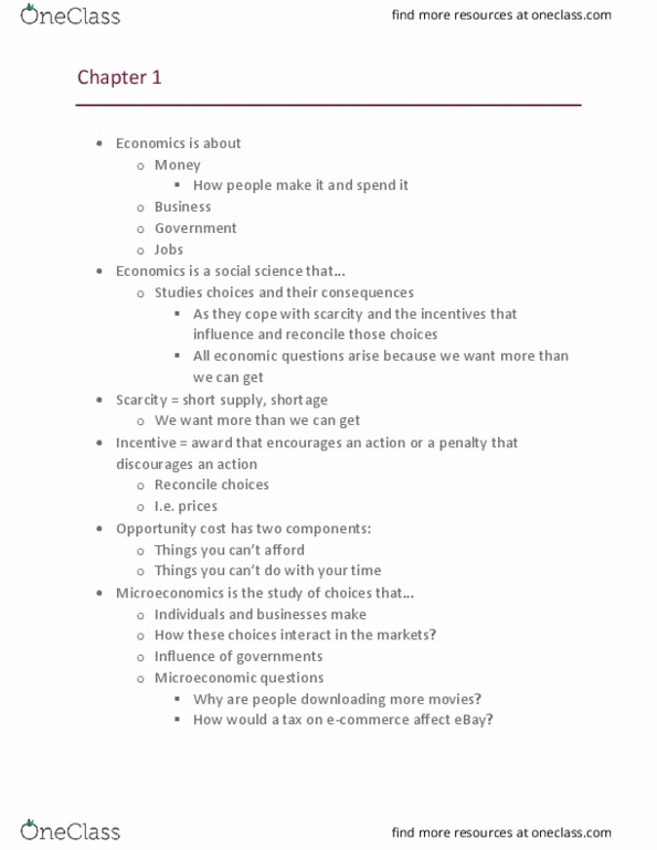 ECON101 Chapter Notes - Chapter 1: Financial Capital, Information Revolution, Human Capital thumbnail