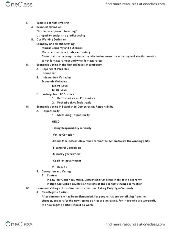 POL-UA 500 Lecture Notes - Lecture 11: Minority Government thumbnail