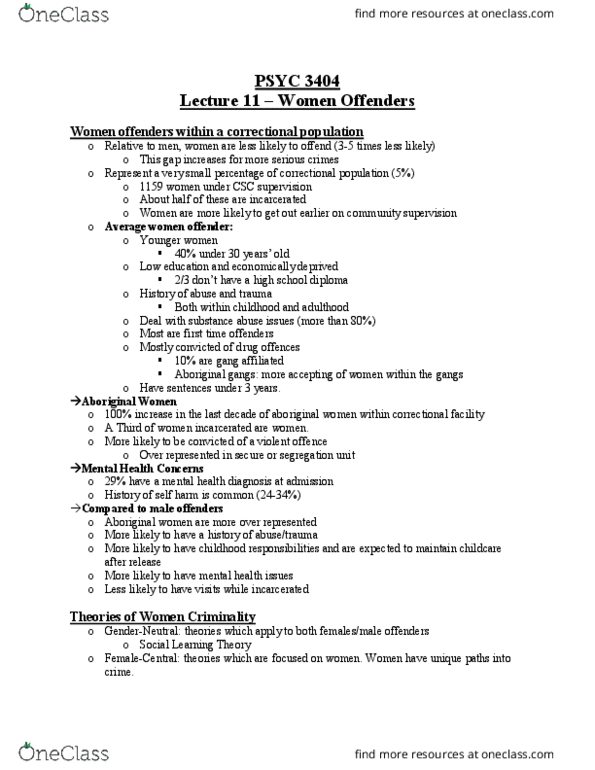 PSYC 3402 Lecture Notes - Lecture 11: Child Abuse, Social Learning Theory, Three Steps thumbnail