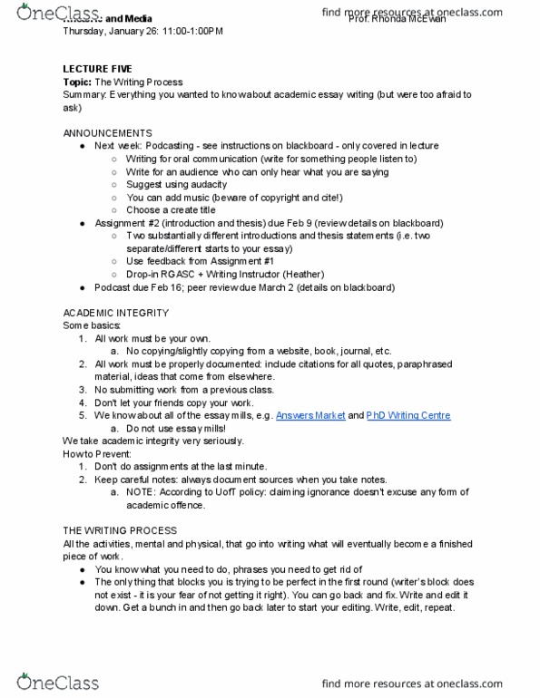 CCT110H5 Lecture Notes - Lecture 5: Web Application, Environmental Technology, Podcast thumbnail