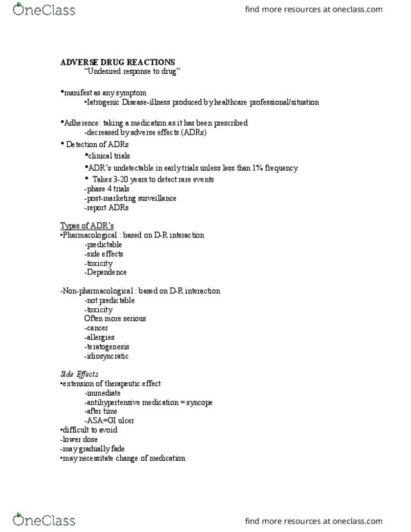 BIOL 1550 Lecture Notes - Lecture 4: Toxic Epidermal Necrolysis, Renal Function, Liver Function Tests thumbnail