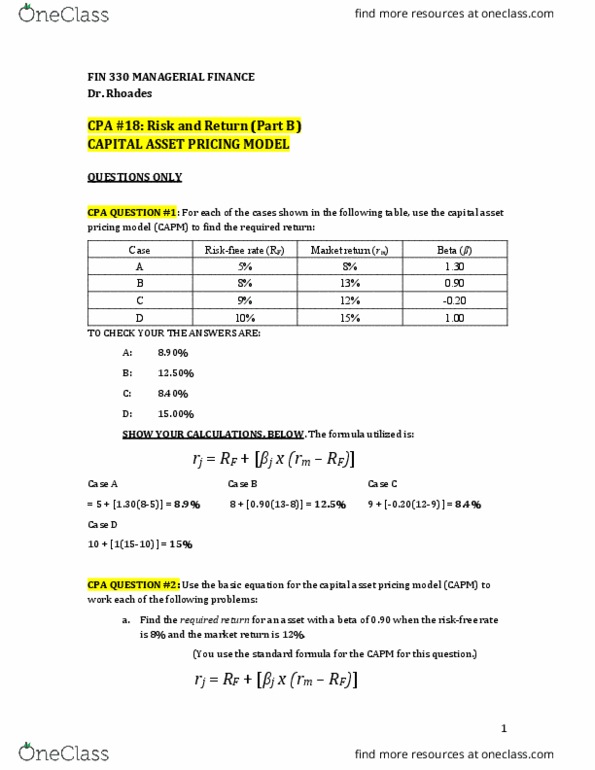 ACCT 201 Lecture Notes - Lecture 4: Capital Asset Pricing Model, Managerial Finance, Capital Asset thumbnail