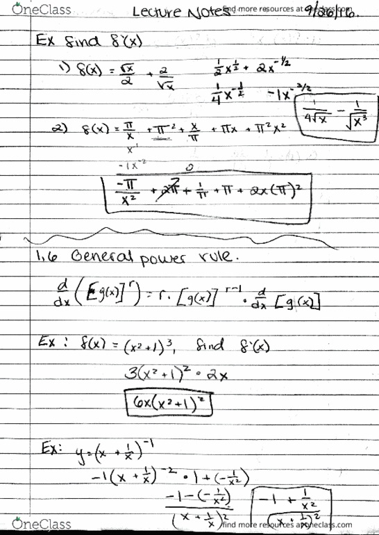 MATH221 Lecture 9: Derivative Notes thumbnail