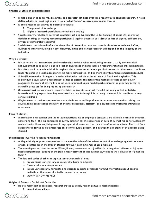 SOAN 2120 Chapter Notes - Chapter 3, 8, 12: Scatter Plot, Barcode, Contingency Table thumbnail