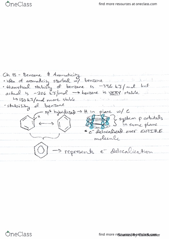 CHEM 262 Lecture 4: Aromatic vs. Anti-aromatic compounds thumbnail