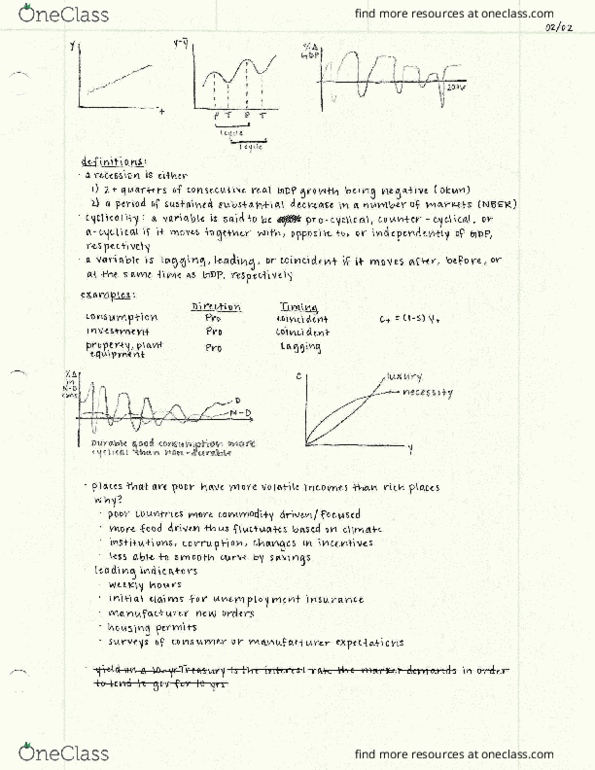 ECON 20200 Lecture Notes - Lecture 9: Cittern, National Bureau Of Economic Research thumbnail