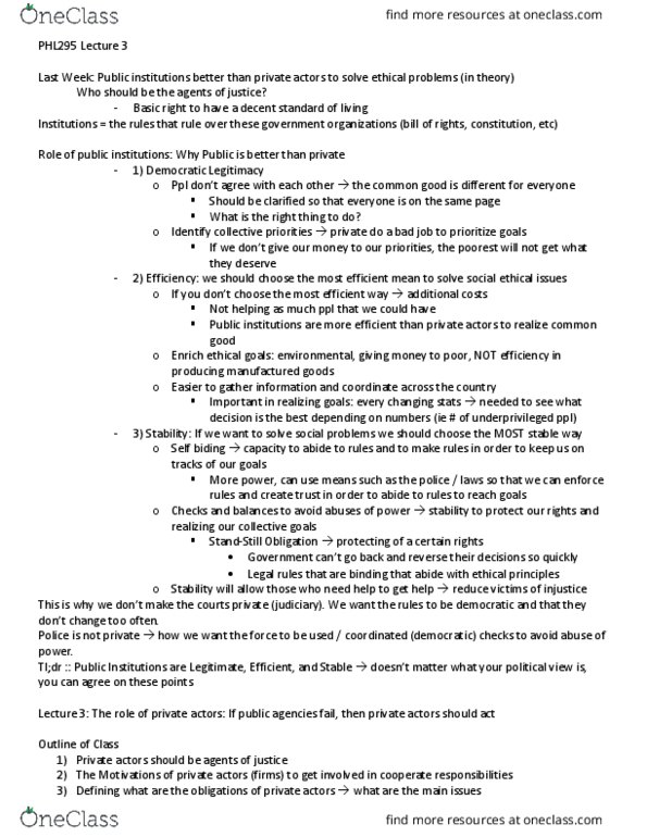 PHL295H1 Lecture Notes - Lecture 3: United Nations Global Compact, Robert Nozick, Tl;Dr thumbnail