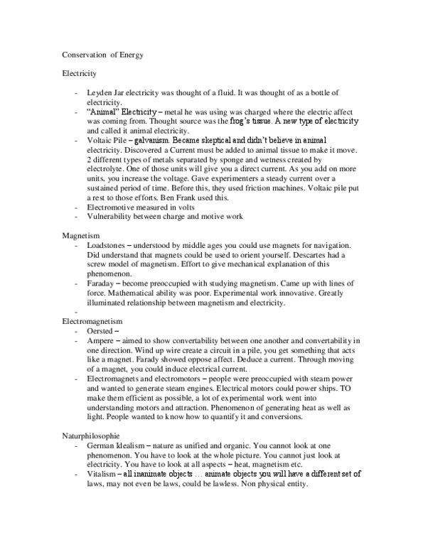 HPS211H1 Lecture Notes - Voltaic Pile, Leyden Jar, Galvanism thumbnail