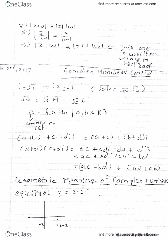 MAT223H5 Lecture 6: Geometric meaning of Complex Numbers thumbnail