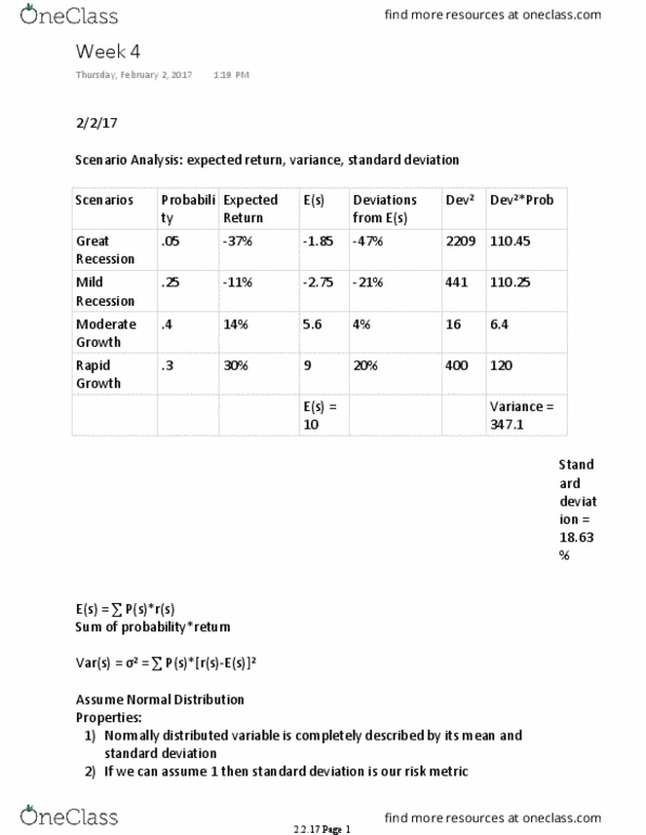 FINA 469 Lecture Notes - Lecture 4: Real Interest Rate, Risk-Free Interest Rate, Kurtosis thumbnail