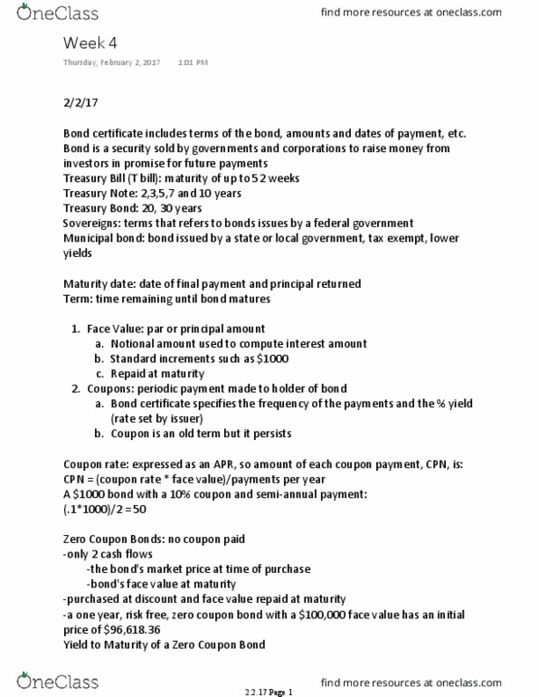 FINA 365 Lecture Notes - Lecture 4: Interest Rate Risk, Municipal Bond, Notional Amount thumbnail