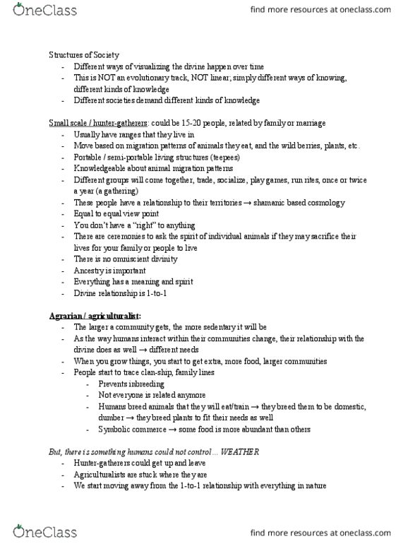 SRS 1110 Lecture Notes - Lecture 3: Pantheism, Main Sequence, Maale People thumbnail