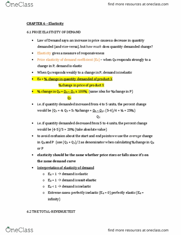 ECN 104 Chapter Notes - Chapter 6: Marginal Utility, Deadweight Loss, Independent Goods thumbnail