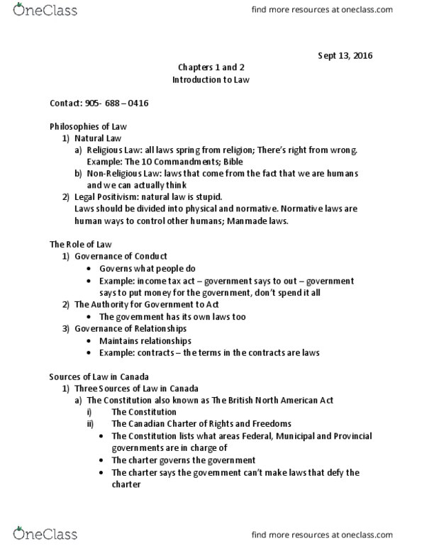 ACTG 2P40 Lecture Notes - Lecture 1: Superior Court thumbnail