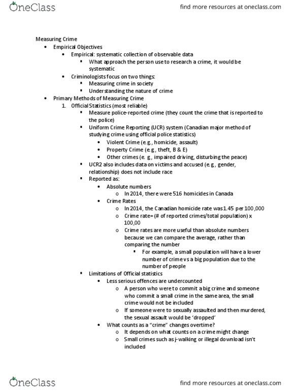 SOC 1500 Lecture Notes - Lecture 2: General Social Survey, Deeper Understanding, Homicide thumbnail