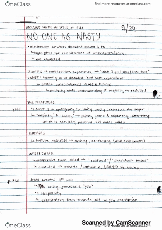 ENGLISH 175 Lecture 7: No One as Nasty thumbnail